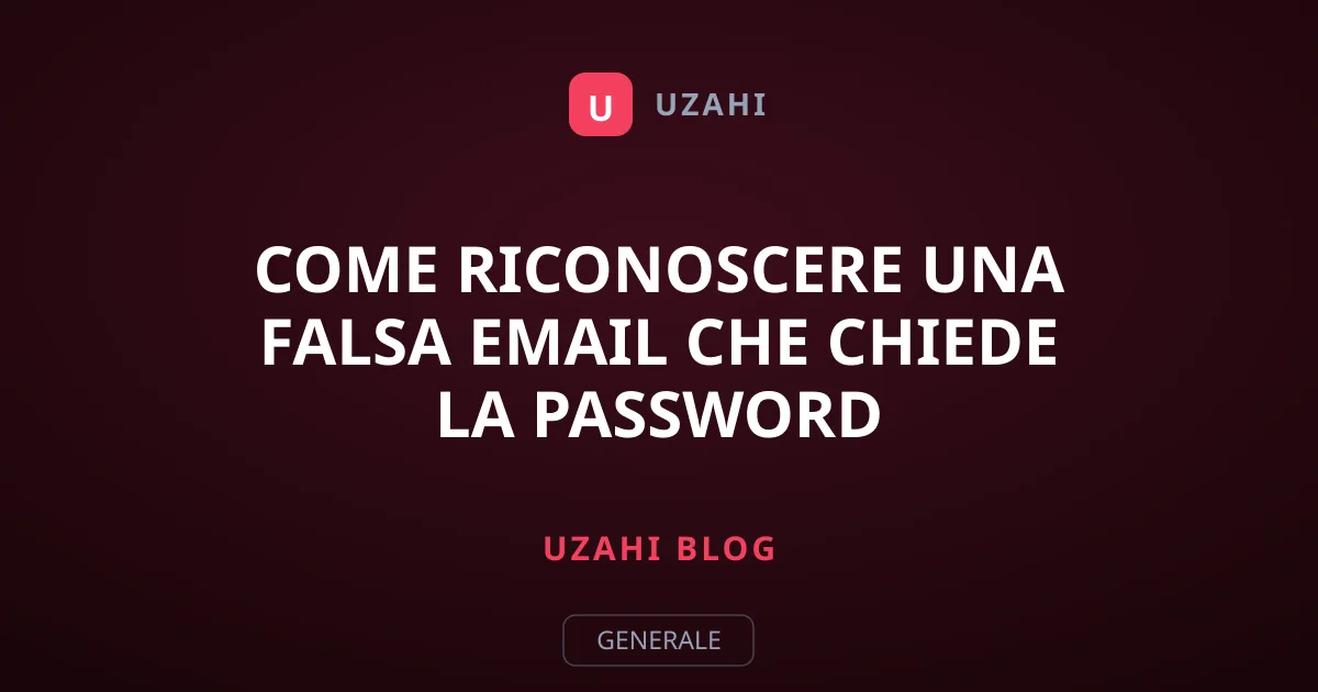 Come Riconoscere una Falsa Email Che Chiede la Password